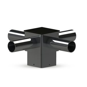 REDUCER 5 INCH SQUARE POLE SLIP IN BRONZE 4 ARM