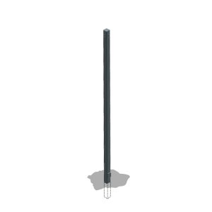 Straight Square Steel Direct Bury Pole