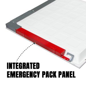 2x2 LED Backlit Panel Light with Emergency Battery Backup