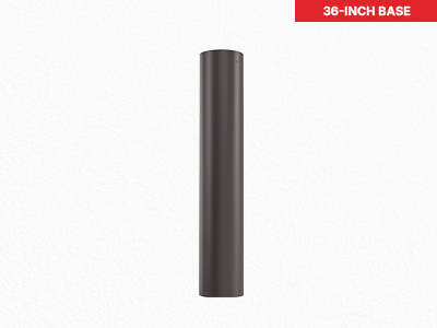 36-inch base for interchangeable LED bollard light